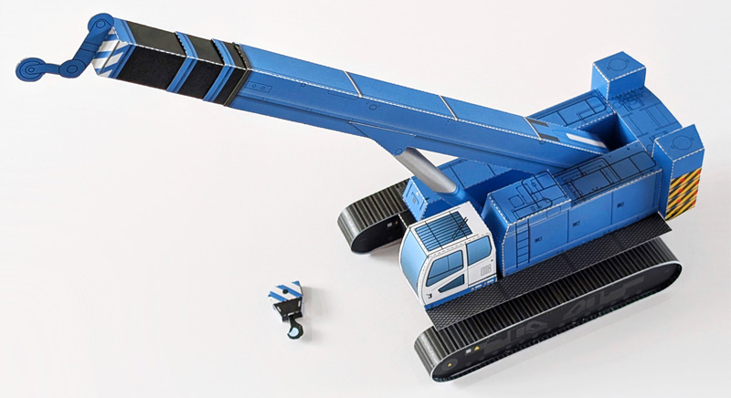 Bouwplaat kraanwagen rupskraan