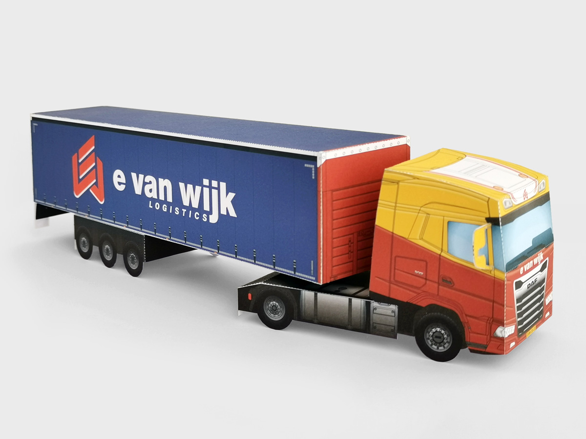 Bouwplaat vrachtwagen