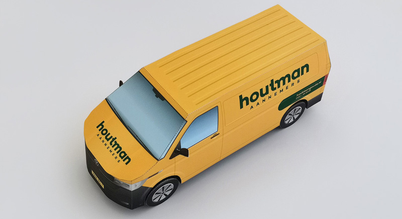 Bouwplaat Volkswagen bus