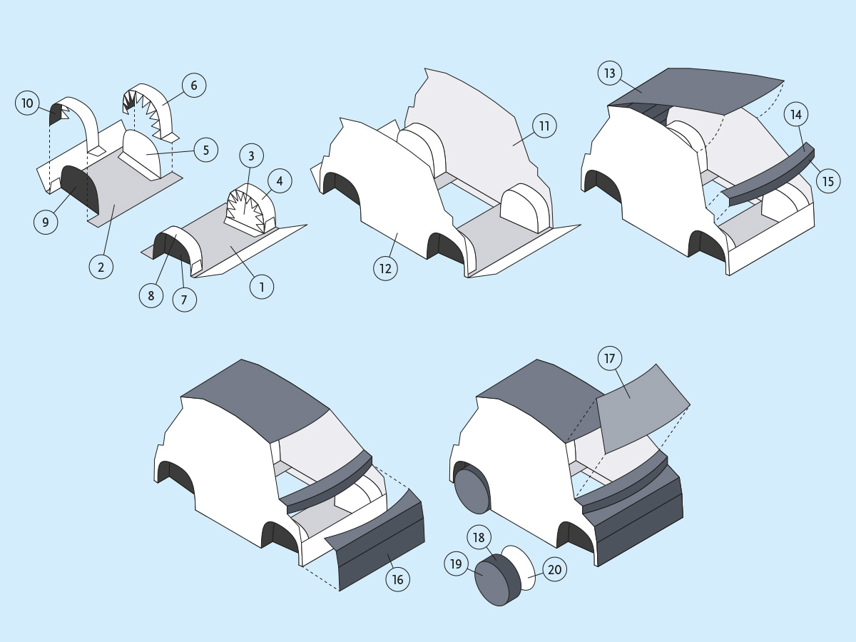Clear visual building instructions